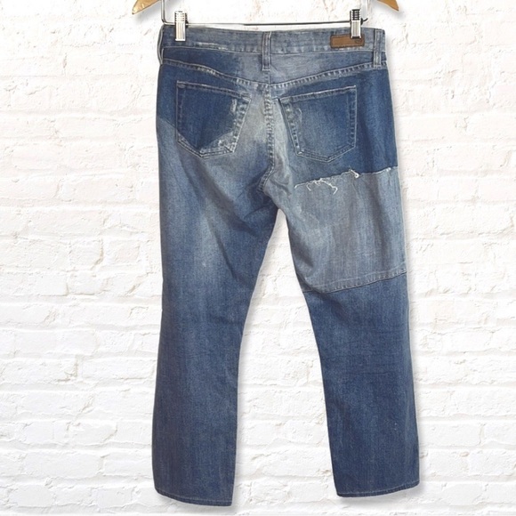 AG The Drew Straight Leg Boyfriend Digital Printed Photo Real jeans 25R - Picture 3 of 12